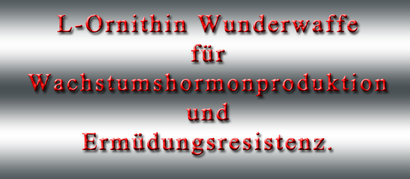 L-ORNITHIN WUNDERWAFFE FÜR WACHSTUMHORMONPRODUKTION